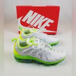 Nike Air Max Vapor Max Plus Tennis Ball Green 🍏 White Men Vapormax Sneakers